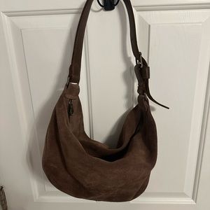 Parker Clay Indio Suede Hobo Shoulder Bag Purse
